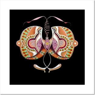 Circular butterfly Posters and Art